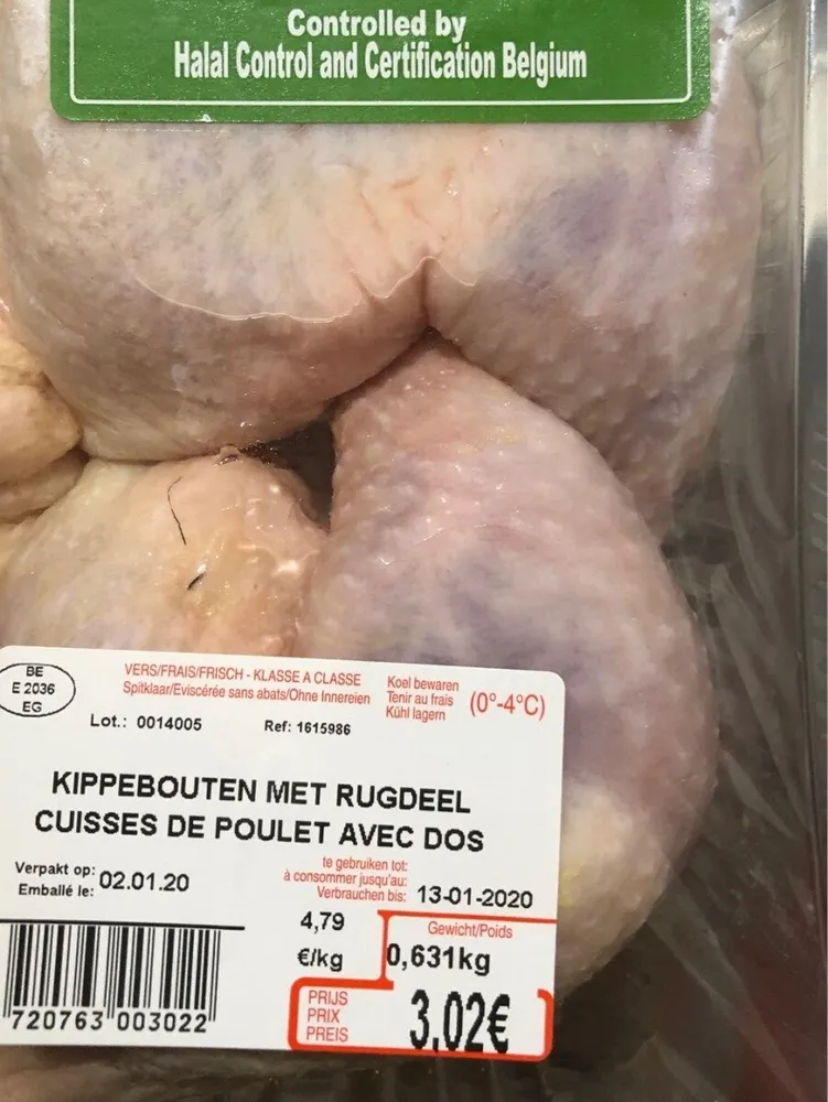 Cuisses de poulet avec dos