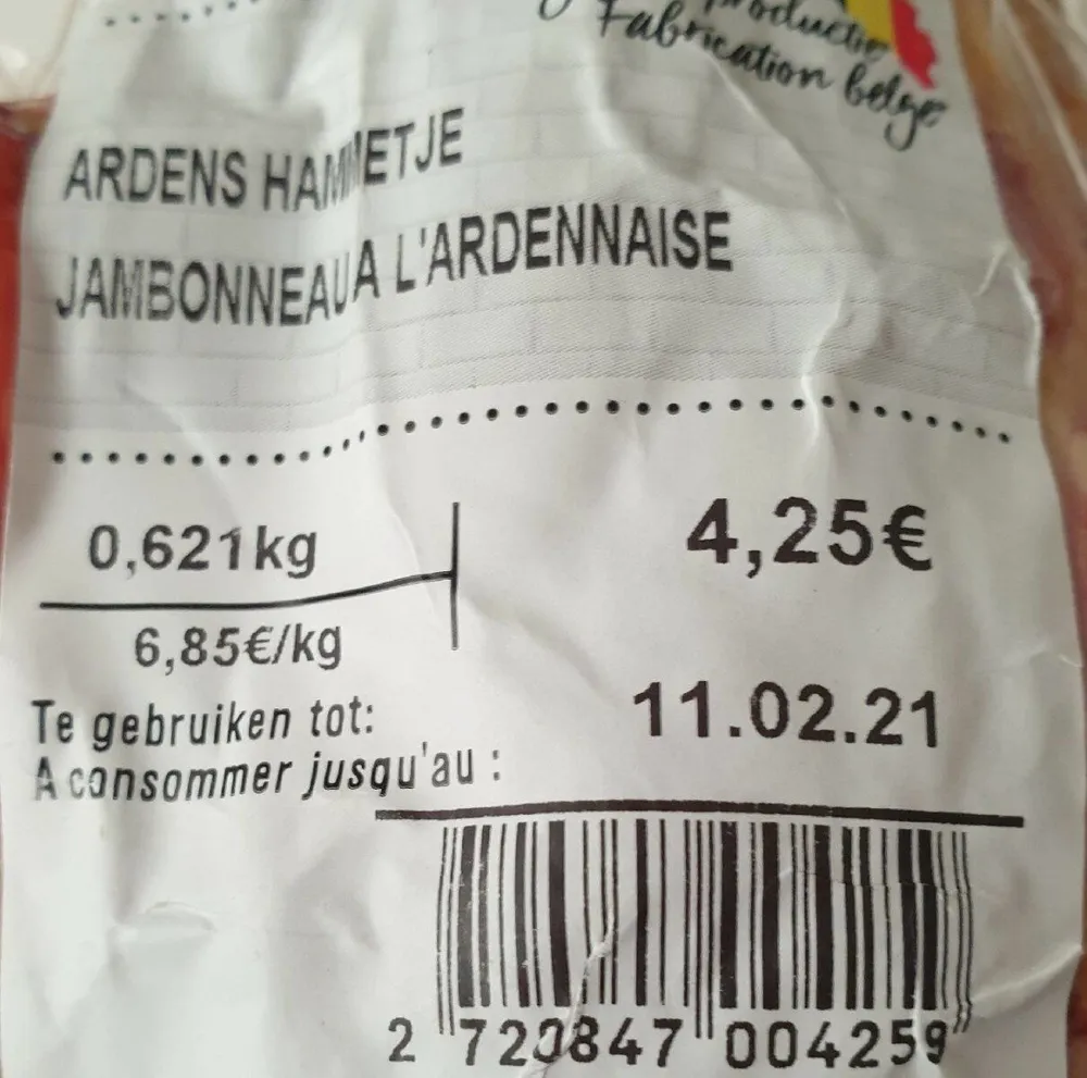 Jambonneau à l'ardennaise
