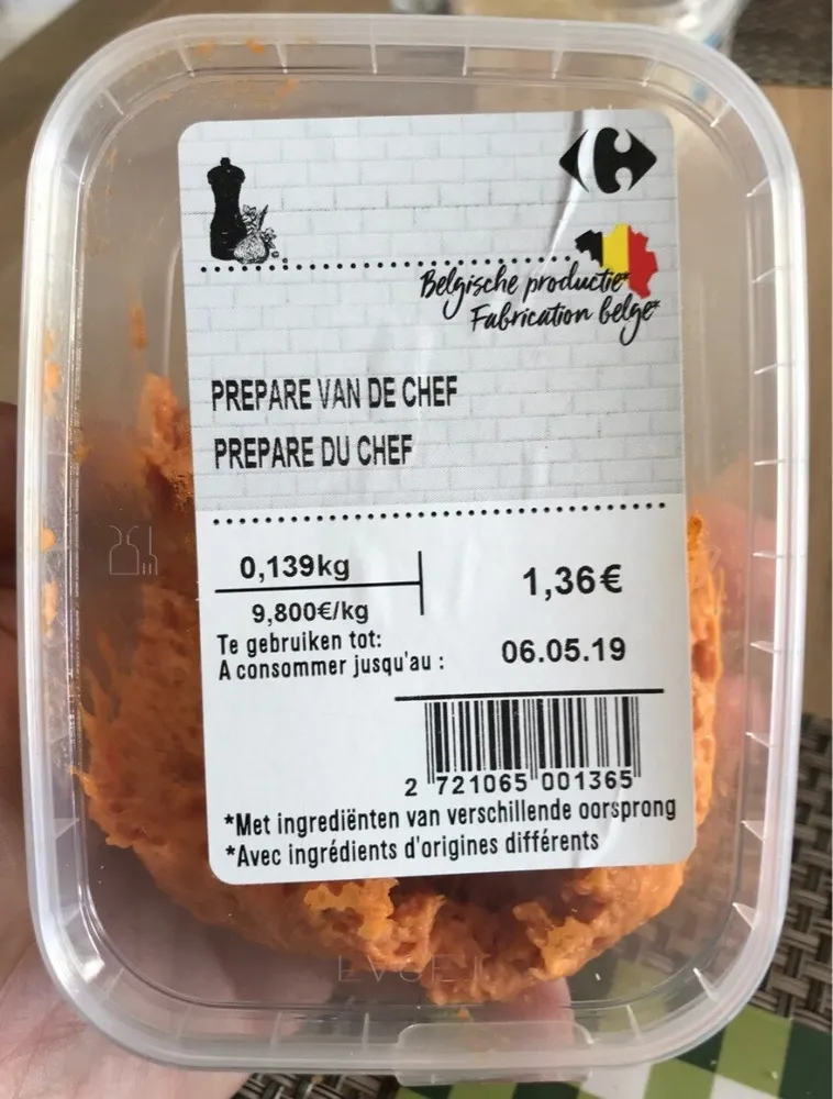 Preparé du chef