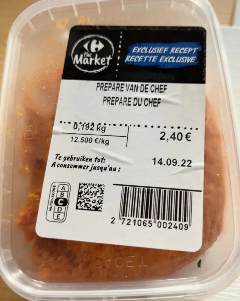 Preparé du chef