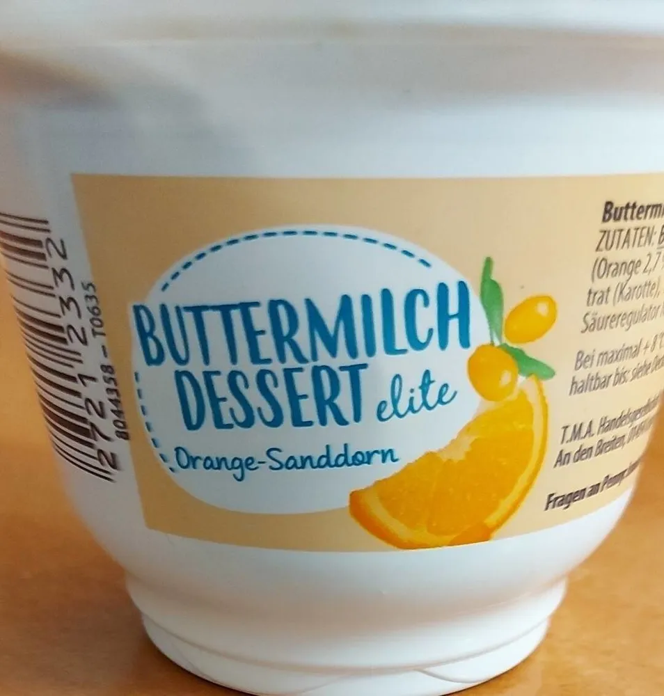 Buttermilch Dessert Orange