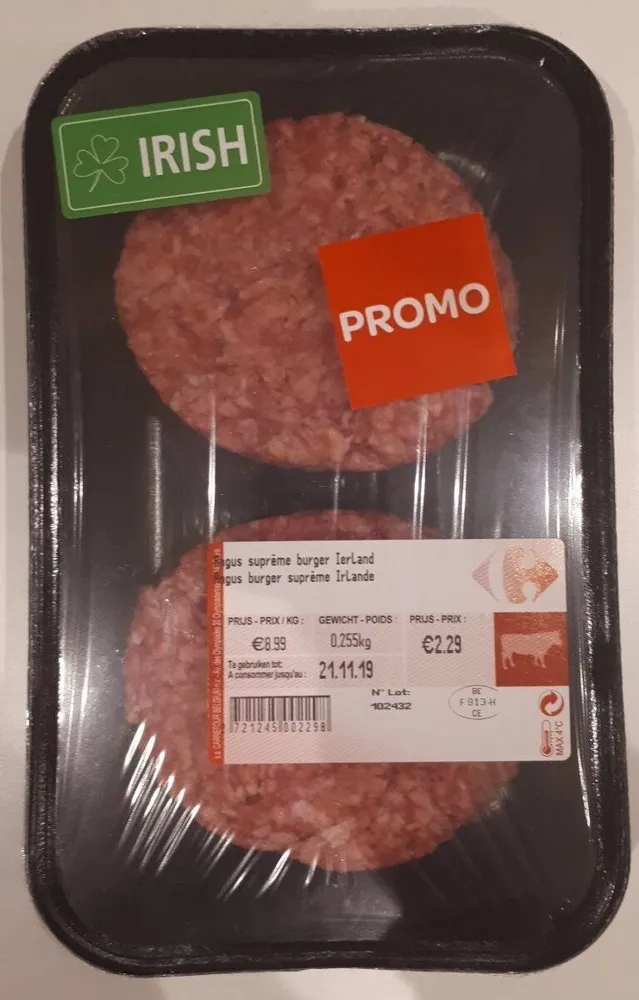 Angus burger suprême Irlande
