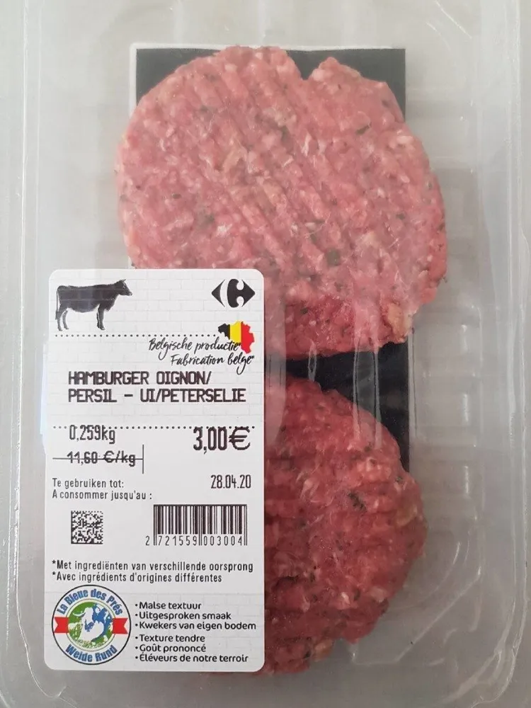 Hamburger oignon/persil
