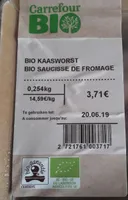 Bio saucisse de fromage
