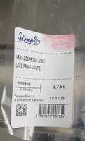 Lard frais coupé