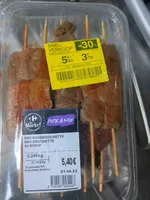 Mini rundbrochette mini brochette de boeuf