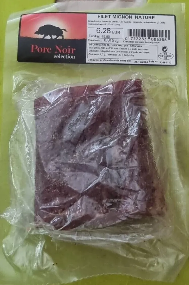 Filet mignon nature