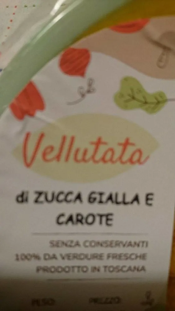 Vellutata di zucca gialla e carote
