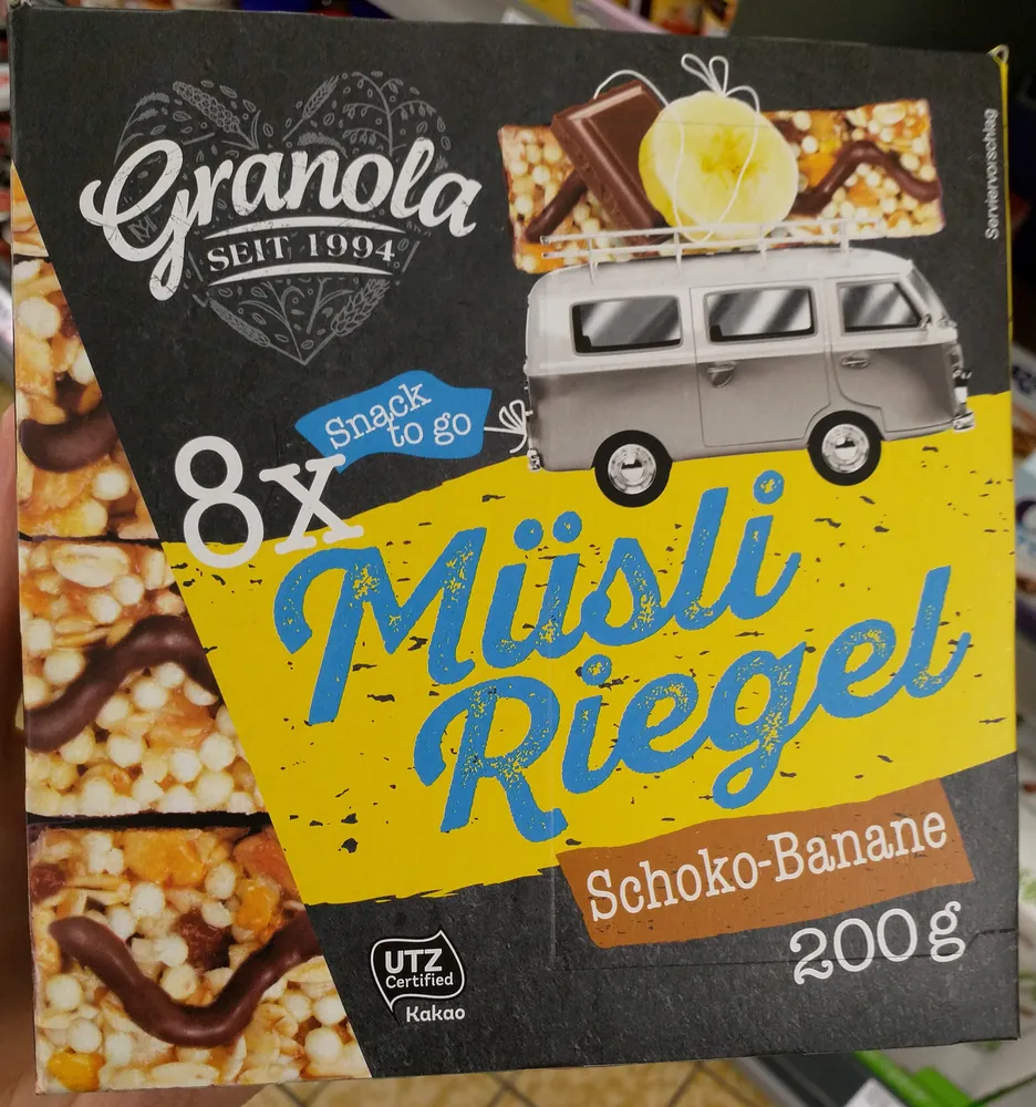 Müsli Riegel Schoko-Banane