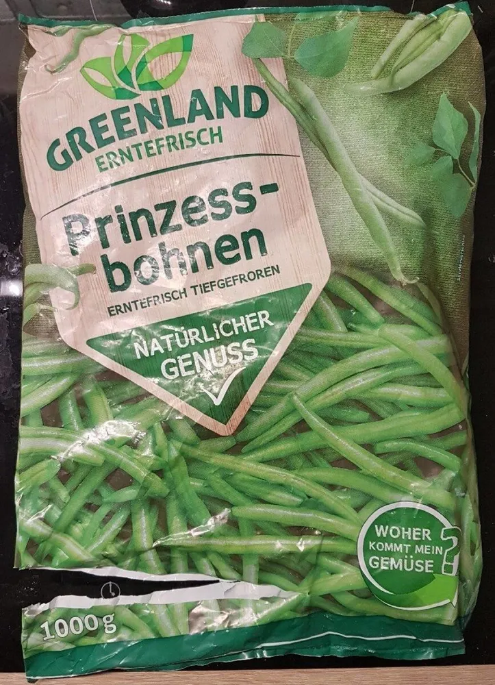 Prinzessbohnen Tiefgefroren