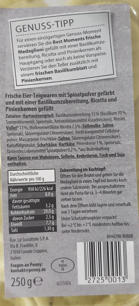 Frische Medaglioni