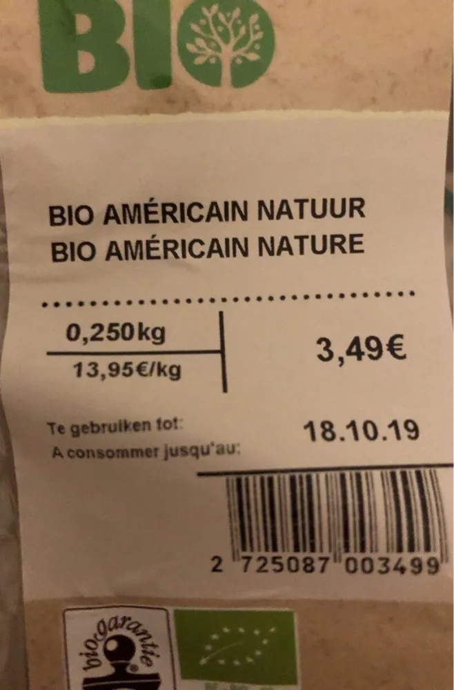 Bio americain nature