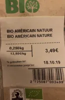 Bio americain nature