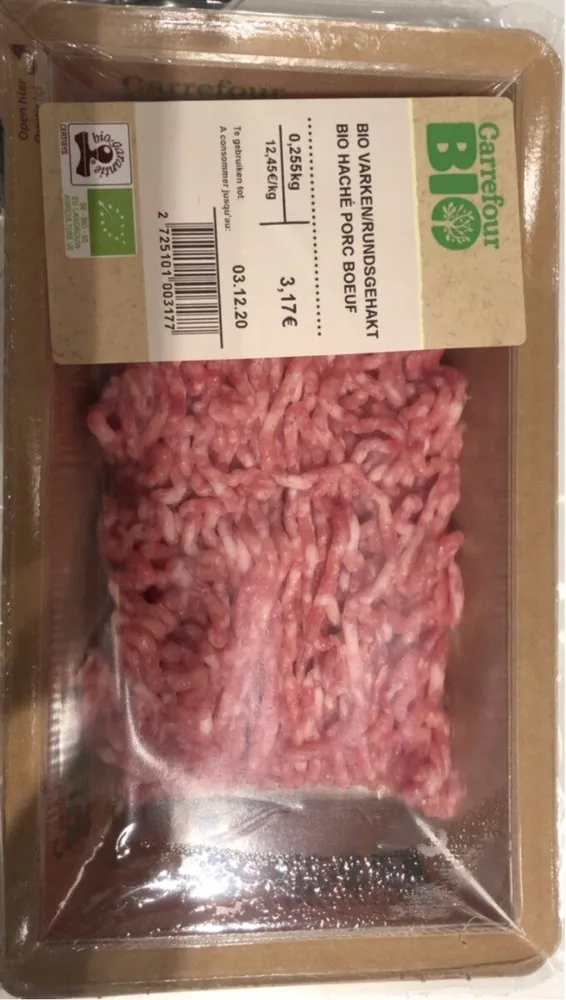 Haché de porc boeuf