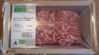 Bio haché porc bœuf
