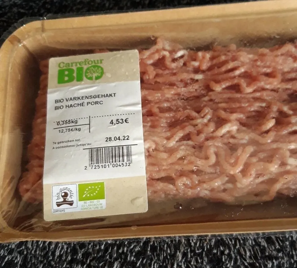 Bio haché  porc