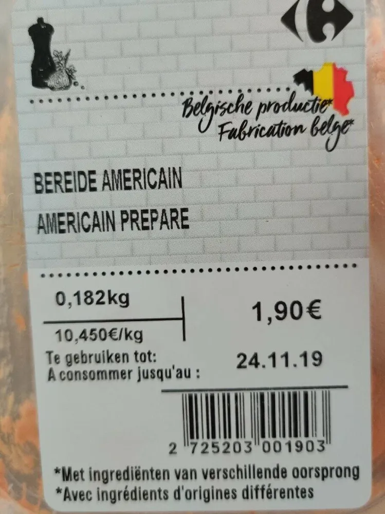 Américain préparé