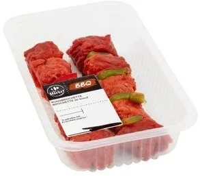 Filière Qualité Carrefour BBQ Brochette Boeuf Marinée Rum Steak Extra