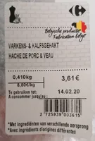 Haché de porc et de veau