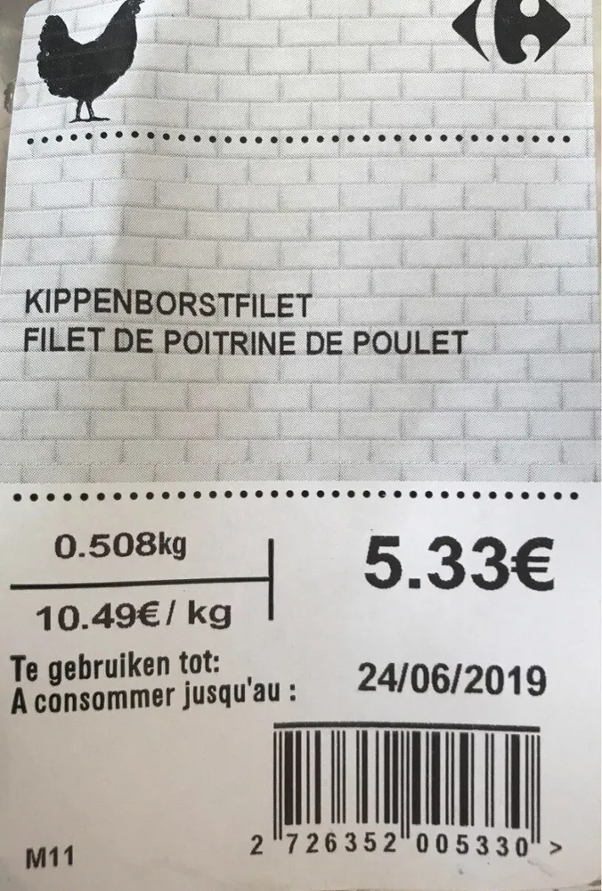 Filet de poitrine de poulet