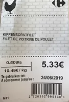 Filet de poitrine de poulet