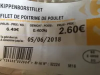 Filet de poitrine de poulet