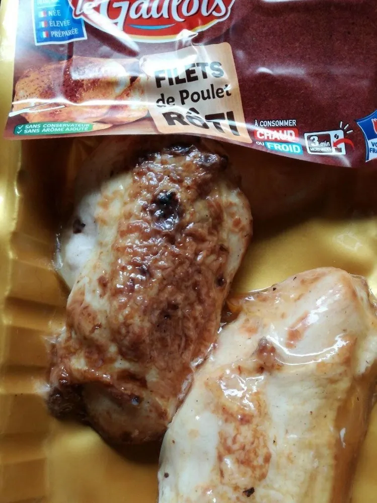 Filets de poulet rôti