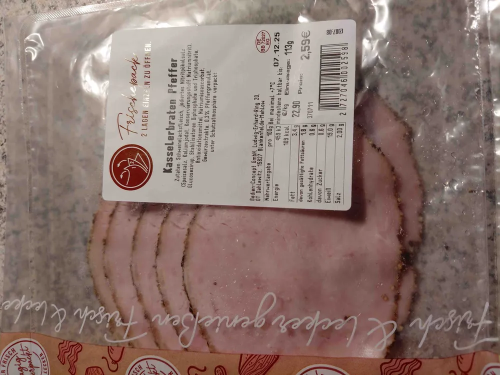 Kasselerbraten Pfeffer