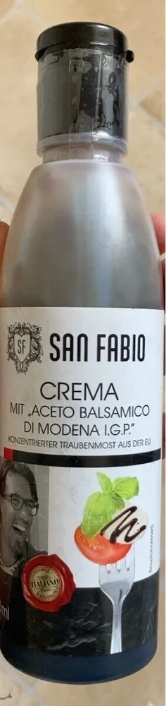 Crema mit "Aceto Balsamico di Modena"