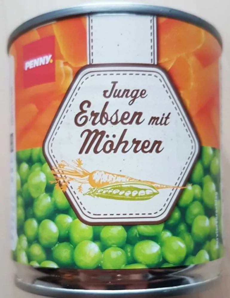 Erbsen mit Möhren, klein