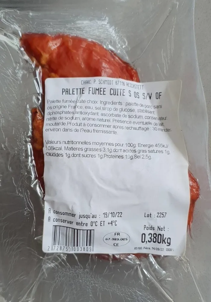 Palette fumée cuite S OS S V OF
