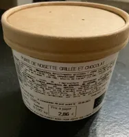Purée de noisette grillée et chocolat