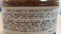 Purée de Noisette Grillée et Chocolat