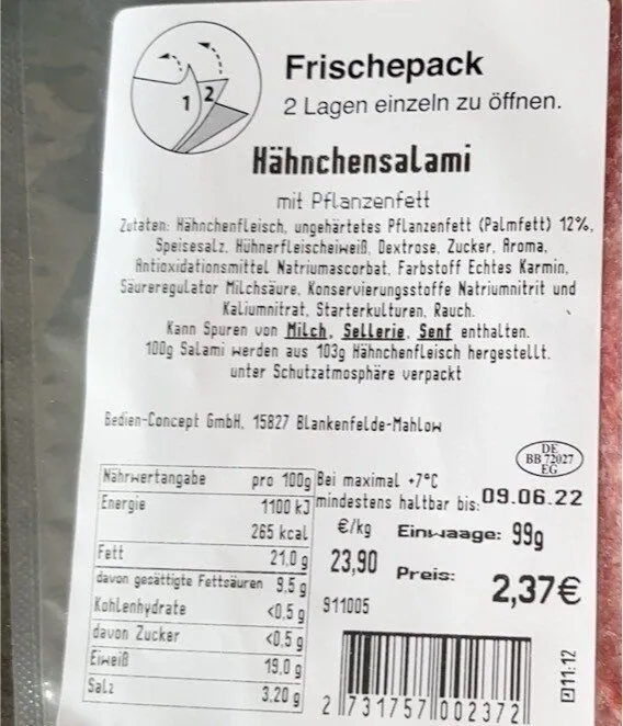 Hähnchensalami