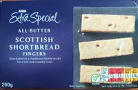 Scottish shortbread fingers