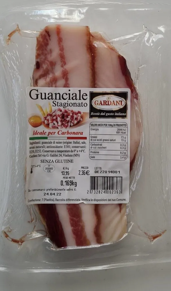 Guanciale stagionato