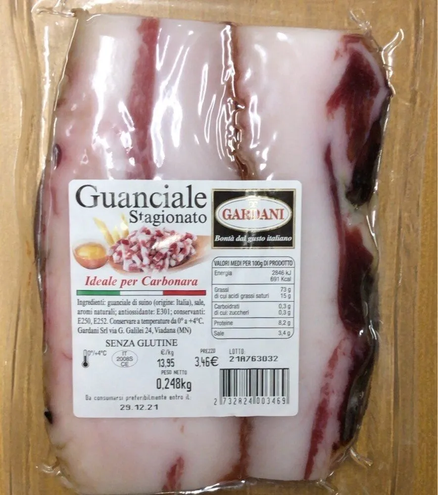 Guanciale stagionato