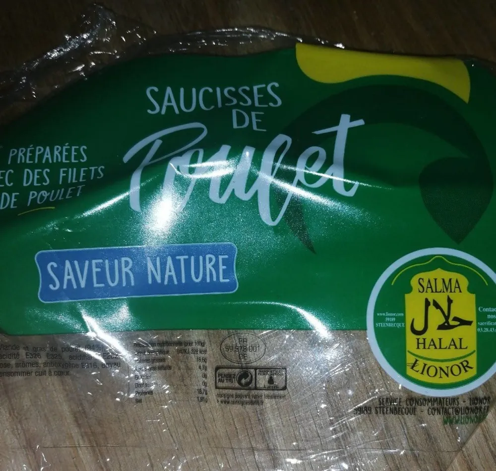 Saucisses de poulet