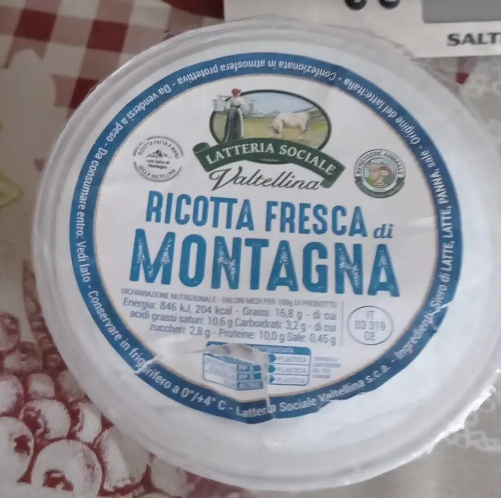 Ricotta fresca di montagna