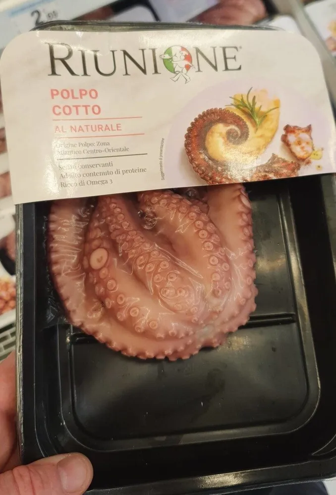 Polpo cotto al naturale