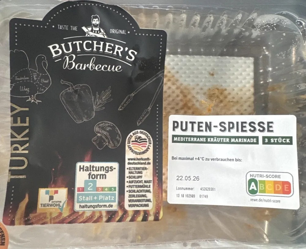 Puten-Spiesse