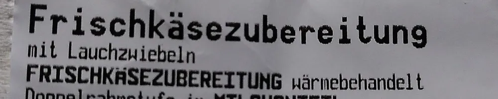 Frischkäsezubereitung mit Lauch