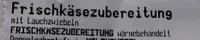 Frischkäsezubereitung mit Lauch
