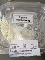 Frischkäsezubereitung