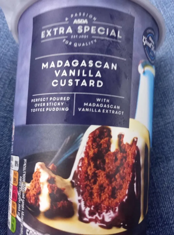 Madagascar vanilla custard
