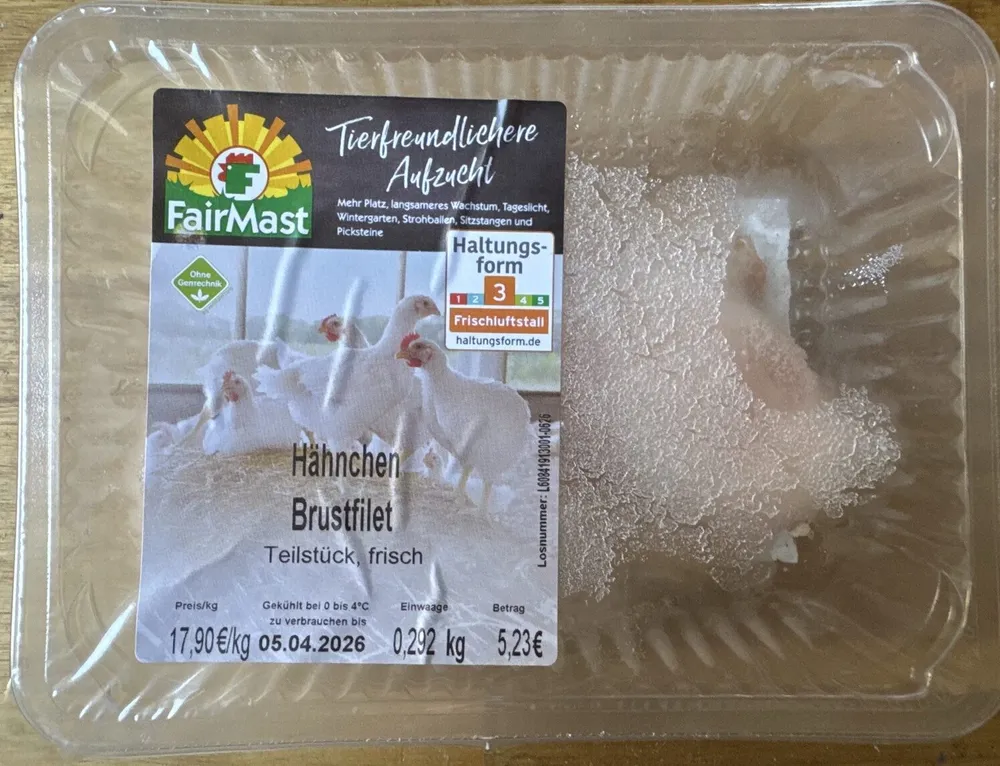 Hähnchenbrustfilet, Teilstück