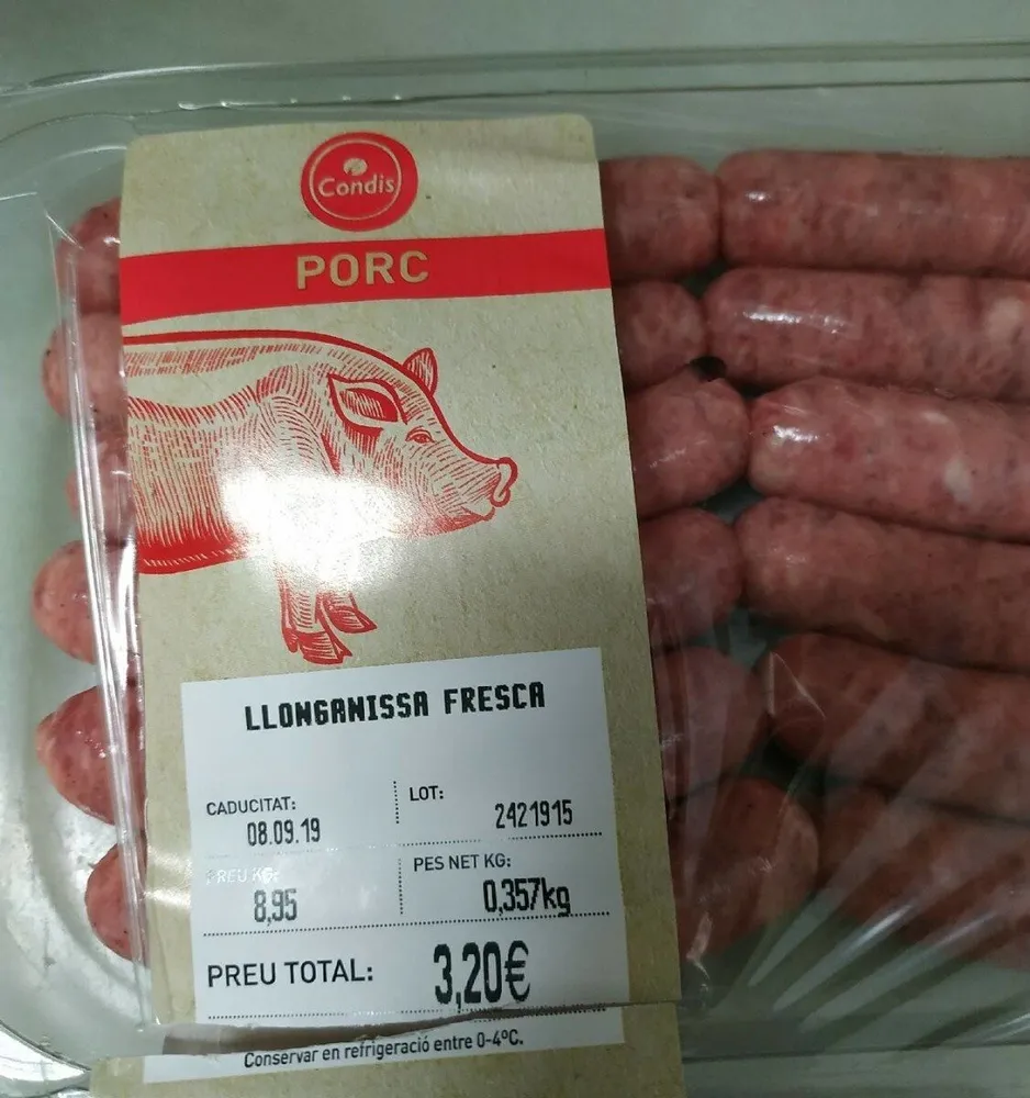 Salchichas frescas
