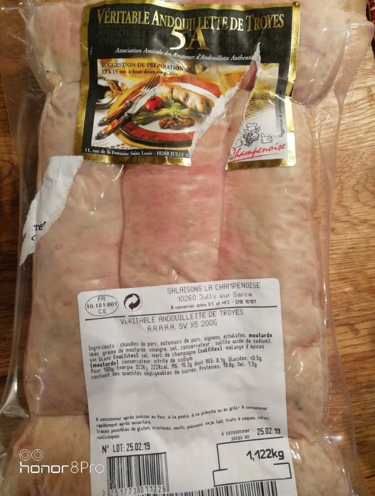 Véritable andouilette de Troyes