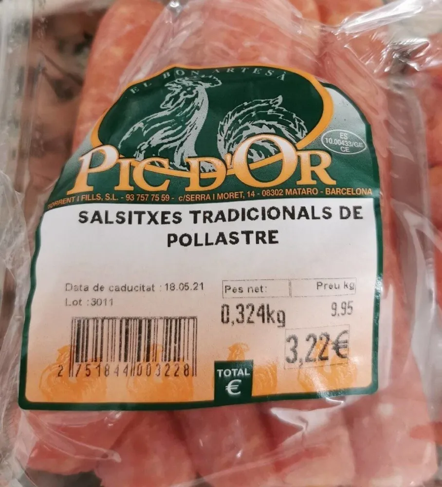 Salsitxes pollastre