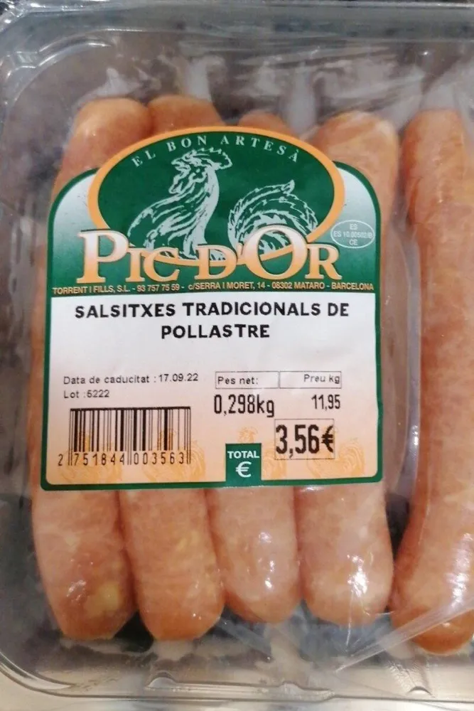 Salsitxes Tradicionals de Pollastre